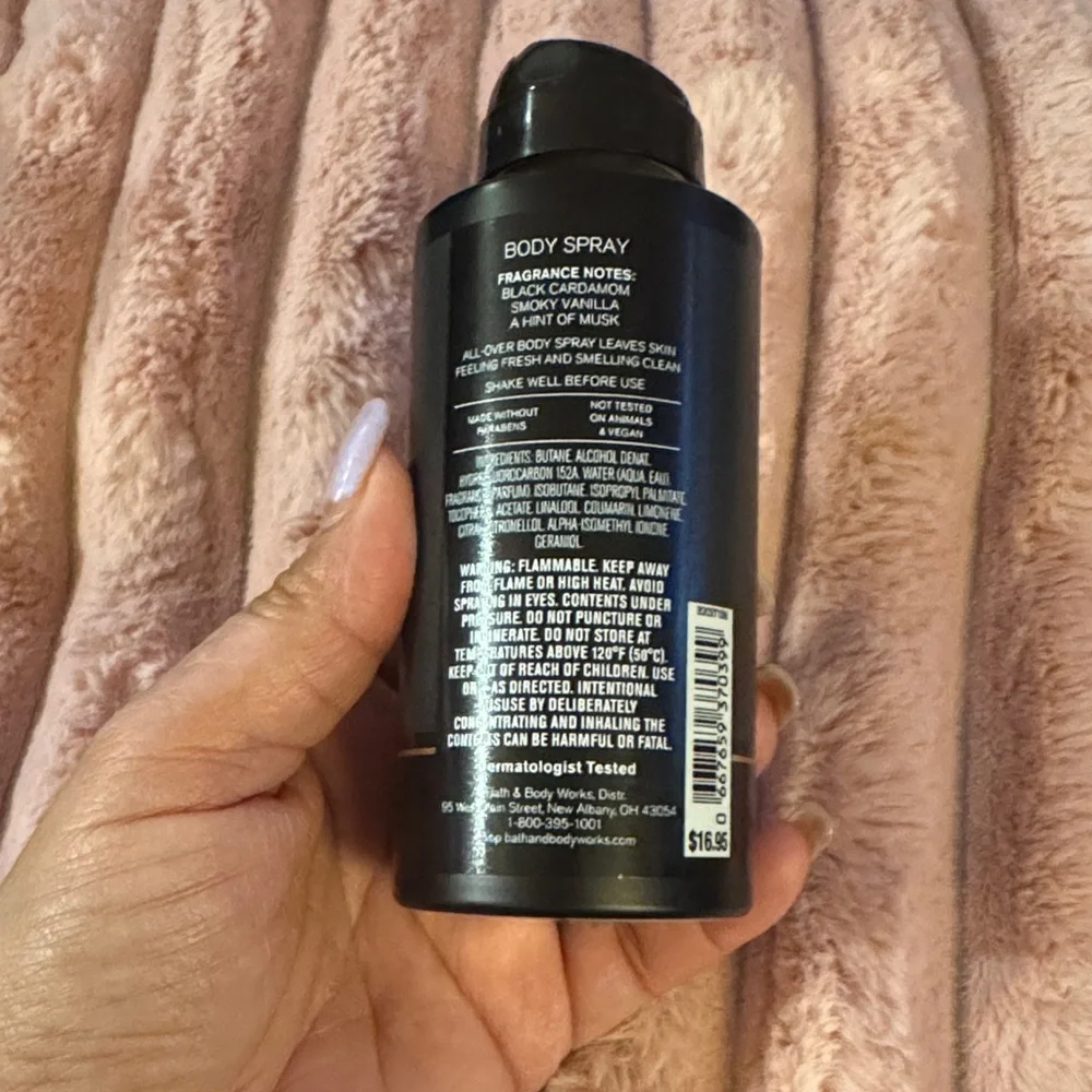 Bath & Body Works Noir‎ Body Spray men’s